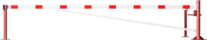 Drehschranke mit Auflagepfosten und Seilzugverstärkung - Art.Nr. 4213_55ZBP – Bild 2