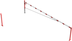 Drehschranke mit Auflagepfosten und Seilzugverstärkung - Art.Nr. 4213_60FB – Bild 3