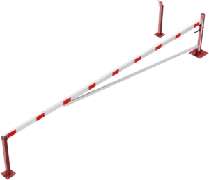 Drehschranke mit Auflagepfosten und Seilzugverstärkung - Art.Nr. 4213_60VBP