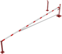 Drehschranke mit Auflagepfosten und Seilzugverstärkung - Art.Nr. 4213_60ZBP
