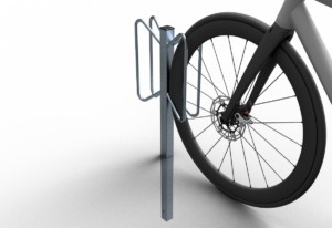Fahrradständer Einzelparker Einzelparker zum Einbetonieren zweiseitige Einstellung - Art.Nr. 421_52 – Bild 2