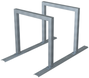 Fahrradanlehnbügel Reihenanlage Stahlrohr 60 x 60 mm - Art.Nr. 424_20 – Bild 3