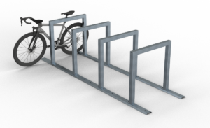 Fahrradanlehnbügel Reihenanlage Stahlrohr 60 x 60 mm - Art.Nr. 424_40