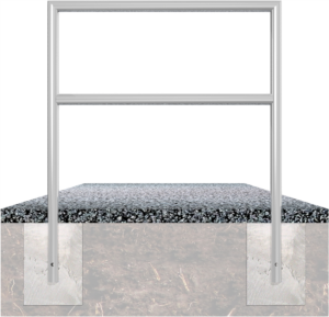 Anlehnbügel aus Stahlrohr Ø 48 x 2,5 mm - Art.Nr. 447_21B