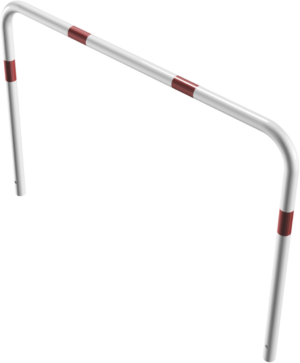 Rohrbügel aus Stahlrohr Ø 48 x 2,5 mm ohne Querholm zum Einbetonieren - Art.Nr. 448_07B – Bild 3