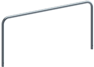 Rohrbügel aus Stahlrohr Ø 48 x 2,5 mm ohne Querholm zum Einbetonieren - Art.Nr. 448_08