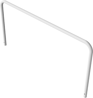 Rohrbügel aus Stahlrohr Ø 48 x 2,5 mm ohne Querholm zum Einbetonieren - Art.Nr. 448_08 – Bild 3