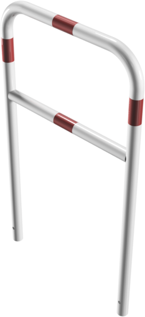 Rohrbügel aus Stahlrohr Ø 48 x 2,5 mm mit Querholm zum Einbetonieren - Art.Nr. 448_21B – Bild 3