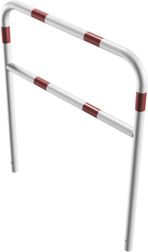 Rohrbügel aus Stahlrohr Ø 48 x 2,5 mm mit Querholm zum Einbetonieren - Art.Nr. 448_22B – Bild 3
