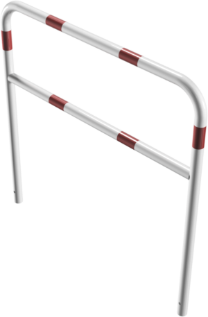 Rohrbügel aus Stahlrohr Ø 48 x 2,5 mm mit Querholm zum Einbetonieren - Art.Nr. 448_23B – Bild 3