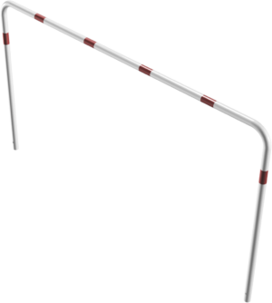 Rohrbügel aus Stahlrohr Ø 48 x 2,5 mm ohne Querholm zum Einbetonieren - Art.Nr. 448_25B – Bild 3