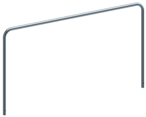 Rohrbügel aus Stahlrohr Ø 48 x 2,5 mm ohne Querholm zum Einbetonieren - Art.Nr. 448_25