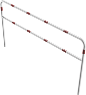 Rohrbügel aus Stahlrohr Ø 48 x 2,5 mm mit Querholm zum Einbetonieren - Art.Nr. 448_35B – Bild 3