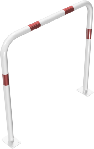 Rohrbügel aus Stahlrohr Ø 48 x 2,5 mm ohne Querholm für Dübelbefestigung - Art.Nr. 448_52B
