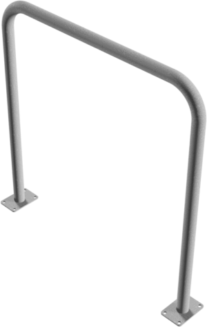 Rohrbügel aus Stahlrohr Ø 48 x 2,5 mm ohne Querholm für Dübelbefestigung - Art.Nr. 448_52 – Bild 3