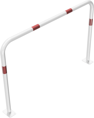 Rohrbügel aus Stahlrohr Ø 48 x 2,5 mm ohne Querholm für Dübelbefestigung - Art.Nr. 448_53B