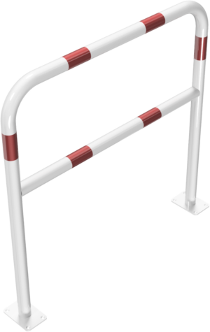Rohrbügel aus Stahlrohr Ø 48 x 2,5 mm mit Querholm für Dübelbefestigung - Art.Nr. 448_62B
