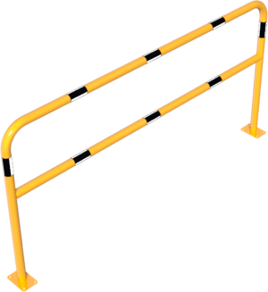 Rohrbügel aus Stahlrohr Ø 48 x 2,5 mm mit Querholm für Dübelbefestigung - Art.Nr. 448_64BG