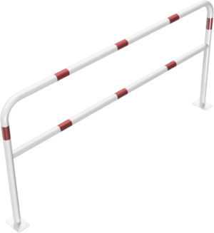 Rohrbügel aus Stahlrohr Ø 48 x 2,5 mm mit Querholm für Dübelbefestigung - Art.Nr. 448_64B