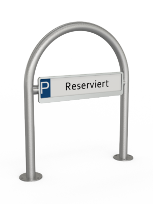 Rundbügel für Parkplatzbeschilderung für Dübelbefestigung - Art.Nr. 449_66PSE – Bild 2
