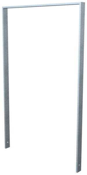 Ahnlehnbügel aus Flachstahl 50 x 12 mm ohne Querholm Gesamtbreite: 750 mm feuerverzinkt - Art.Nr. 450_075 – Bild 3