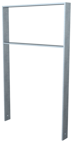 Anlehnbügel aus Flachstahl 80 x 12 mm - Art.Nr. 453_075 – Bild 3