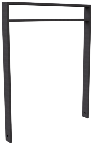 Ahnlehnbügel aus Stahlrohr 80 x 20 mm - Art.Nr. 459_110B