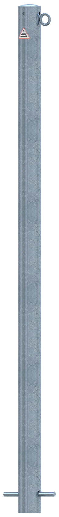 Absperrpfosten Stahlrohr Ø 60 x 2,5 mm ortsfest zum Einbetonieren - Art.Nr. 460/1