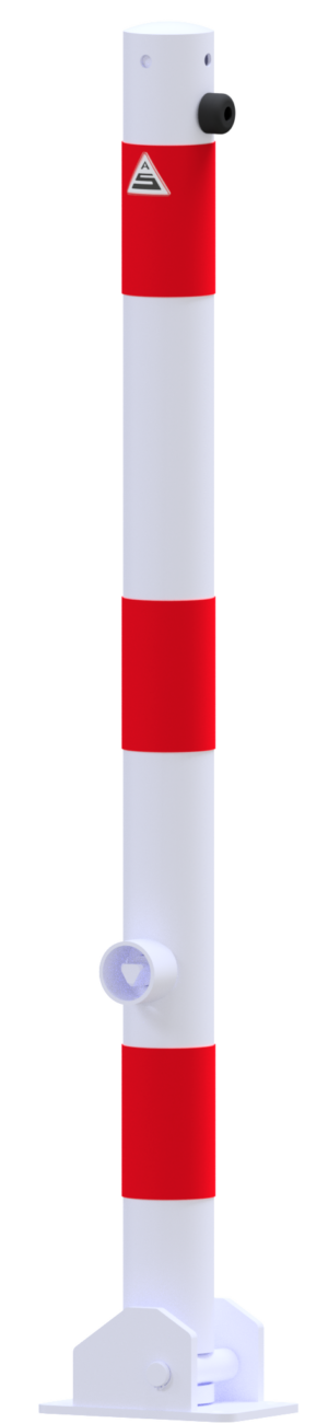 Absperrpfosten Stahlrohr Ø 60 x 2,5 mm umlegbar mit Dreikantverschluss - Art.Nr. 460FUB