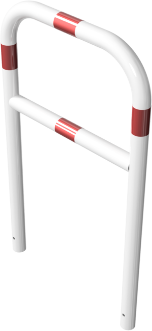Rohrbügel aus Stahlrohr Ø 60 x 2,5 mm mit Querholm zum Einbetonieren - Art.Nr. 465_21B – Bild 3