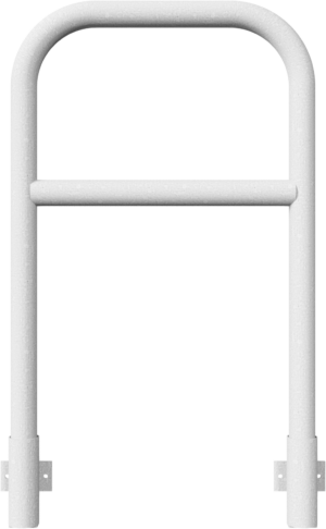 Rohrbügel aus Stahlrohr Ø 60 x 2,5 mm mit Querholm zum Einbetonieren - Art.Nr. 465_21W – Bild 2