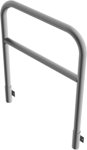 Rohrbügel aus Stahlrohr Ø 60 x 2,5 mm mit Querholm zum Einbetonieren Gesamtbreite: 1000 mm Gesamthöhe: 1200 mm feuerverzinkt - Art.Nr. 465_22W – Bild 3