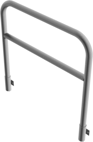 Rohrbügel aus Stahlrohr Ø 60 x 2,5 mm mit Querholm zum Einbetonieren - Art.Nr. 465_23W – Bild 3