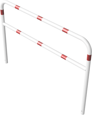 Rohrbügel aus Stahlrohr Ø 60 x 2,5 mm mit Querholm zum Einbetonieren - Art.Nr. 465_34B – Bild 3