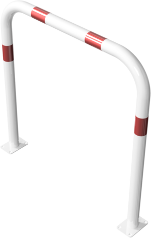 Rohrbügel aus Stahlrohr Ø 60 x 2,5 mm ohne Querholm für Dübelbefestigung - Art.Nr. 465_52B – Bild 3