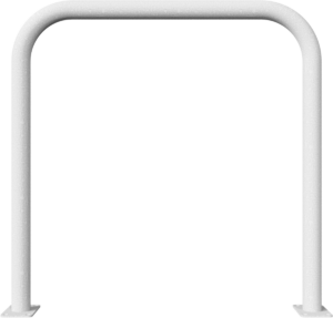 Rohrbügel aus Stahlrohr Ø 60 x 2,5 mm ohne Querholm für Dübelbefestigung - Art.Nr. 465_52 – Bild 2