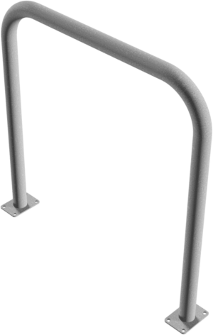 Rohrbügel aus Stahlrohr Ø 60 x 2,5 mm ohne Querholm für Dübelbefestigung - Art.Nr. 465_52 – Bild 3