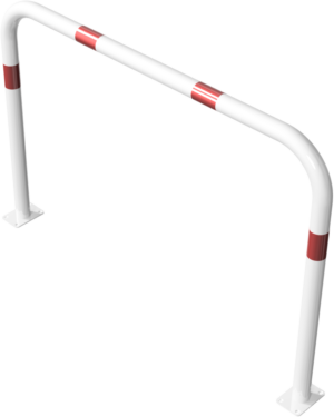 Rohrbügel aus Stahlrohr Ø 60 x 2,5 mm ohne Querholm für Dübelbefestigung - Art.Nr. 465_53B – Bild 3