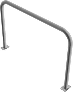 Rohrbügel aus Stahlrohr Ø 60 x 2,5 mm ohne Querholm für Dübelbefestigung Gesamtbreite: 1500 mm Gesamthöhe: 1000 mm feuerverzinkt - Art.Nr. 465_53 – Bild 3