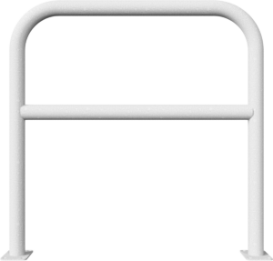Rundbügel aus Stahlrohr Ø 60 x 2,5 mm mit Querholm für Dübelbefestigung - Art.Nr. 465_62 – Bild 2
