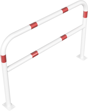 Rundbügel aus Stahlrohr Ø 60 x 2,5 mm mit Querholm für Dübelbefestigung - Art.Nr. 465_63B