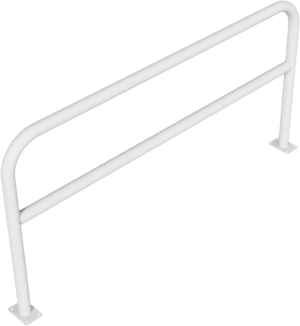 Rundbügel aus Stahlrohr Ø 60 x 2,5 mm mit Querholm für Dübelbefestigung - Art.Nr. 465_64