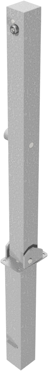 Absperrpfosten 70 x 70 mm umlegbar und herausnehmbar - Art.Nr. 4701FUZH