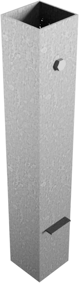 Bodenhülse für Absperrpfosten 70 x 70 mm - Art.Nr. 470_10 – Bild 3