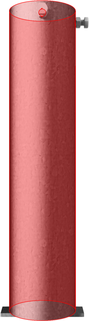 Bodenhülse mit zwei Verschraubungen für Ø 48, Ø 60, Ø 76 mm Rohrpfosten - Art.Nr. 473_44 – Bild 2