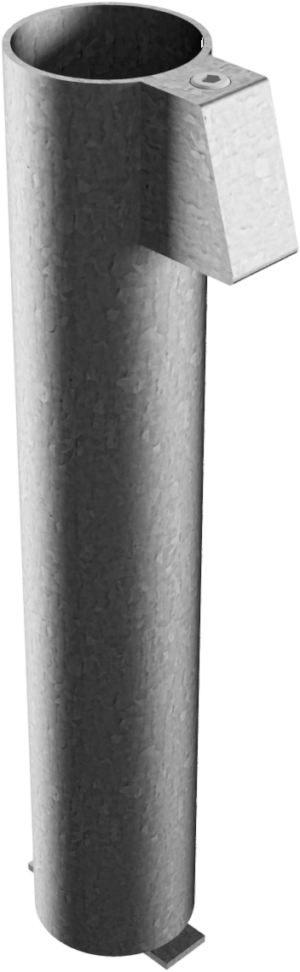 Bodenhülse mit Feststellvorrichtung für Ø 60 / 76 mm Rohrpfosten - Art.Nr. 473_51 – Bild 3