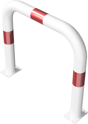 Rammschutzbügel Ø 76 x 2,6 mm ohne Querholm für Dübelbefestigung - Art.Nr. 477_05PB – Bild 3