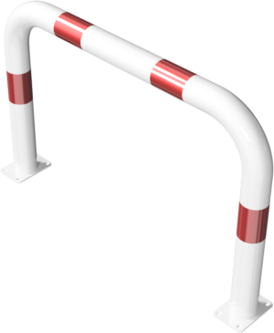 Rammschutzbügel Ø 76 x 2,6 mm ohne Querholm für Dübelbefestigung - Art.Nr. 477_06PB – Bild 3