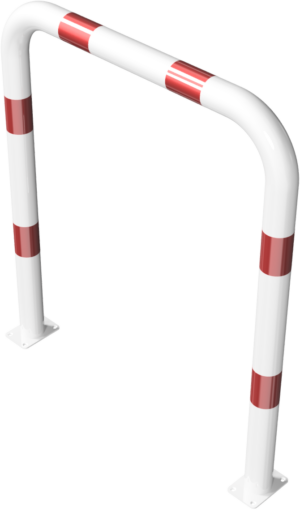 Rammschutzbügel Ø 76 x 2,6 mm ohne Querholm für Dübelbefestigung - Art.Nr. 477_09PB – Bild 3