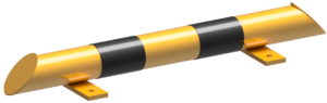 Rammschutz-Balken Stahlrundrohr Ø 76 mm für Dübelbefestigung Gesamtbreite: 800 mm - Art.Nr. 477_41BG